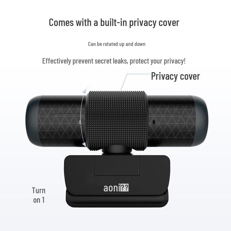 AONI A37 1080P HD USB Webcam with Autofocus and Mic
