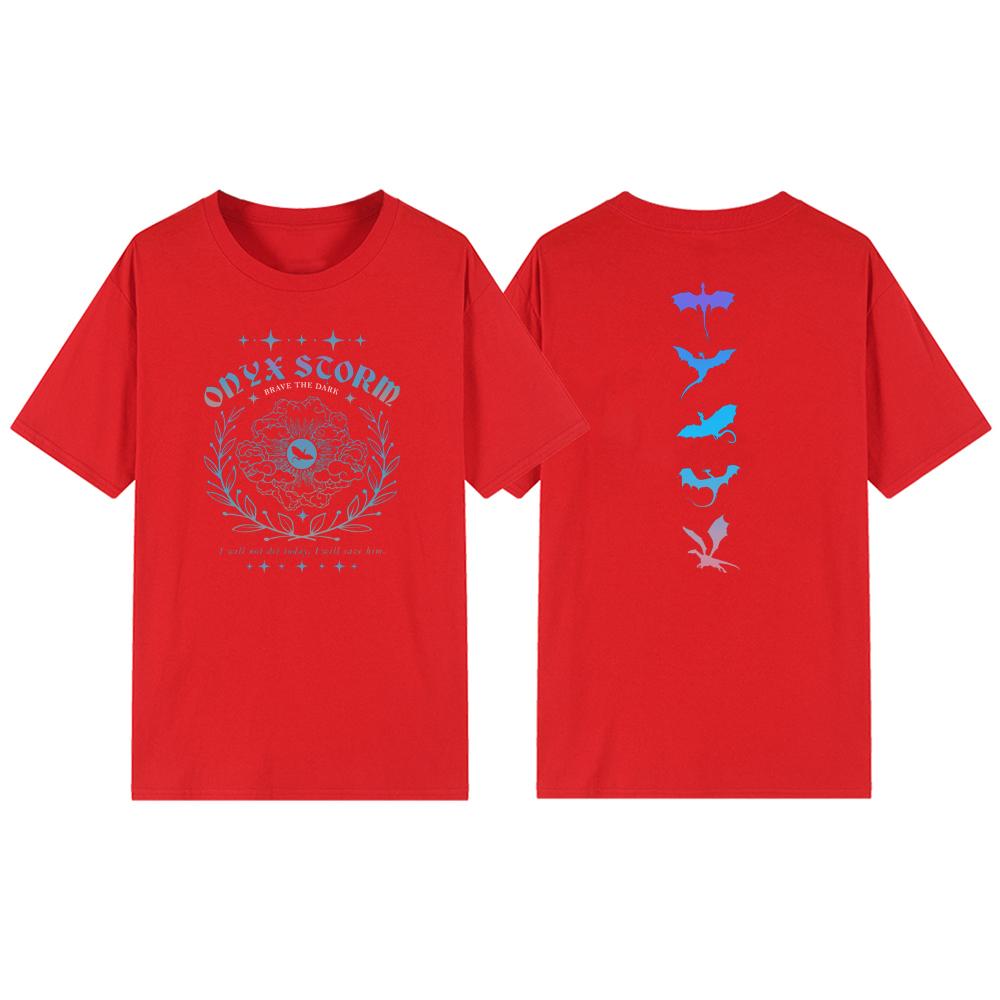 Onyx Storm Basgiath War College T Shirt Xaden Riorson T-shirts Unisex Short Sleeve Tshirts Vintage T-Shirts Bookish Gift Shirt