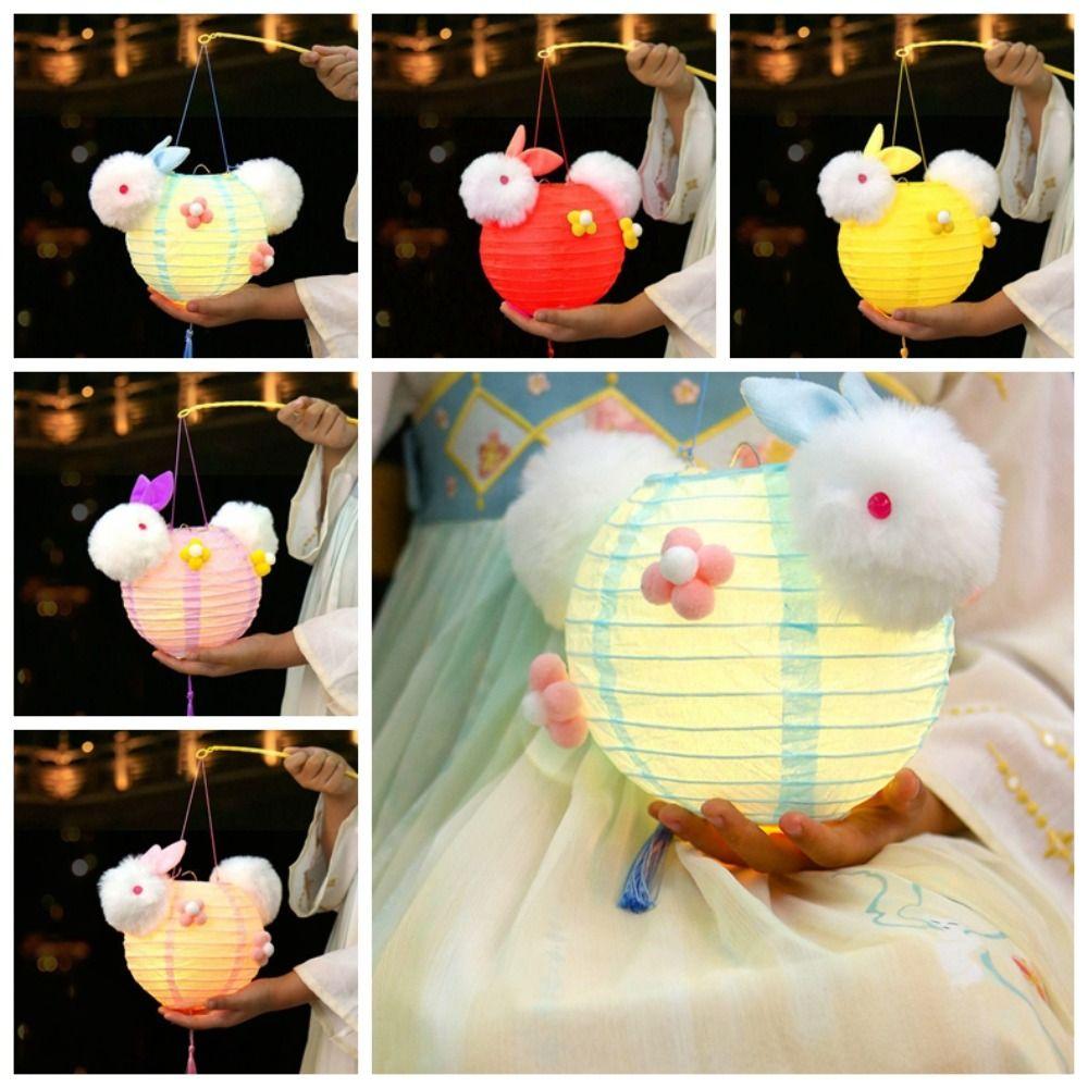 

Moon Rabbit Mid-Autumn DIY Moon Rabbit Lantern LED Creative Children Kid