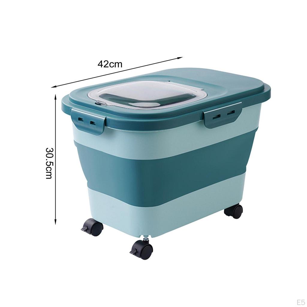 Cat Food Storage Container Box Organizer Large Leakproof Grains Rice