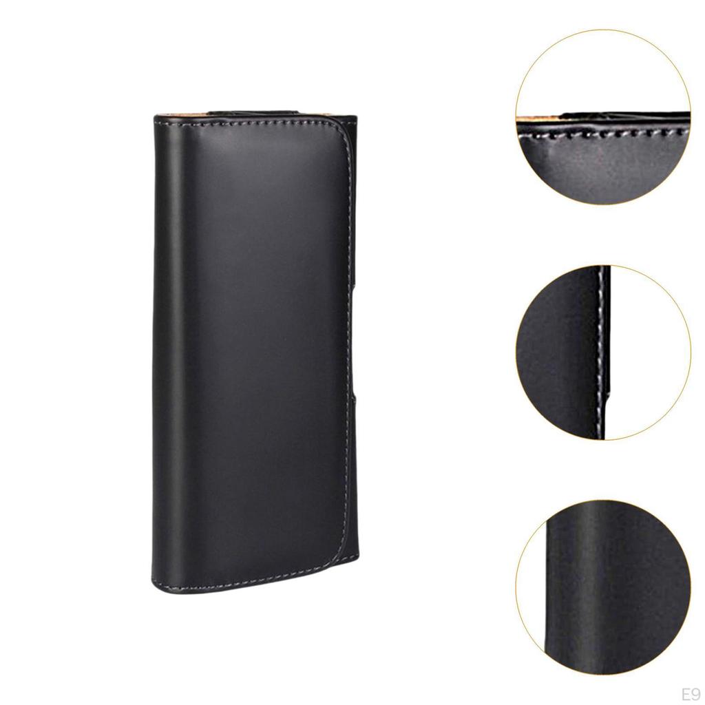 Bolsa de Cintura Masculina com Clipe de Cinto Porta-Celular Bolsa de Cintura Casual para Homens