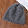 Furry Knit Cap Warm Knit Wool Hat Warm Ski Hat Chic Winter Beanie For Ski Slopes Outdoor Ski