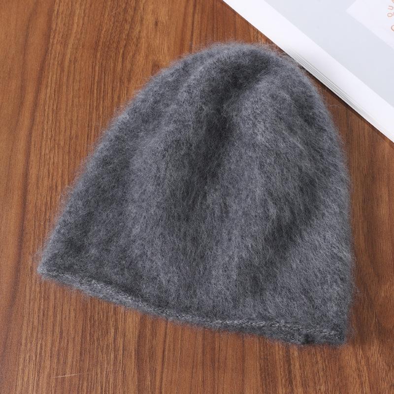 Furry Knit Cap Warm Knit Wool Hat Warm Ski Hat Chic Winter Beanie For Ski Slopes Outdoor Ski
