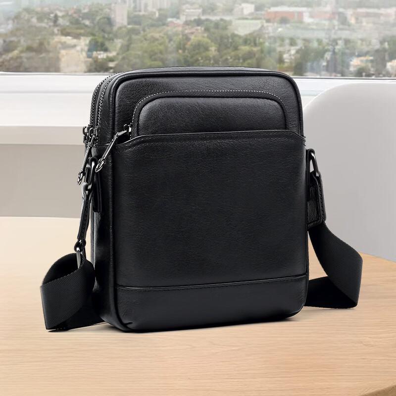 SCHWARZETIENNE Genuine Leather Men s Crossbody Bag