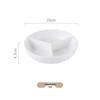 Three-Compartment Ceramic Steaming Plate