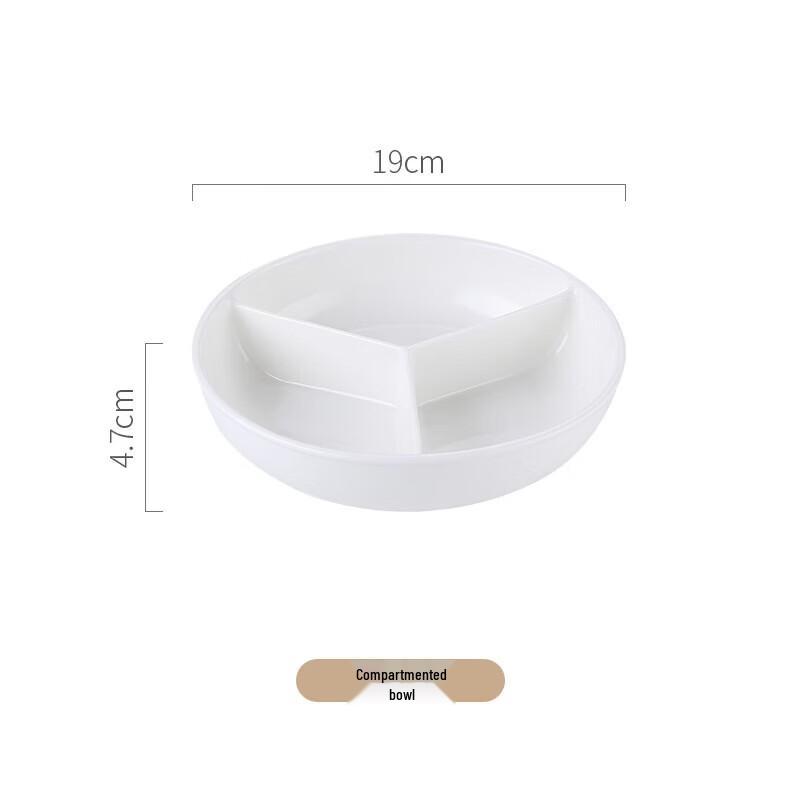Three-Compartment Ceramic Steaming Plate