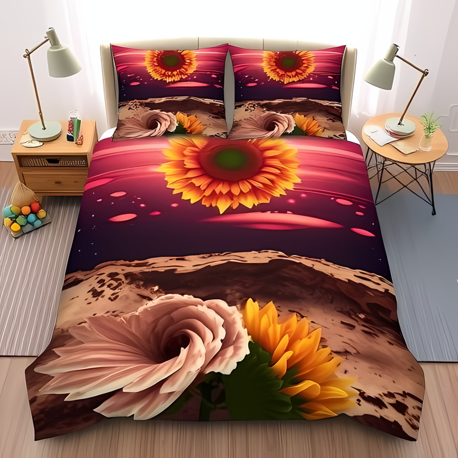 

Comforter Bedding Set Paisley Flower Printed Luxury Home Textiles Squeen Size Suitable Children Kids And Adults Soft Comforter (quilt)-EU Single(135*200cm)3pcs