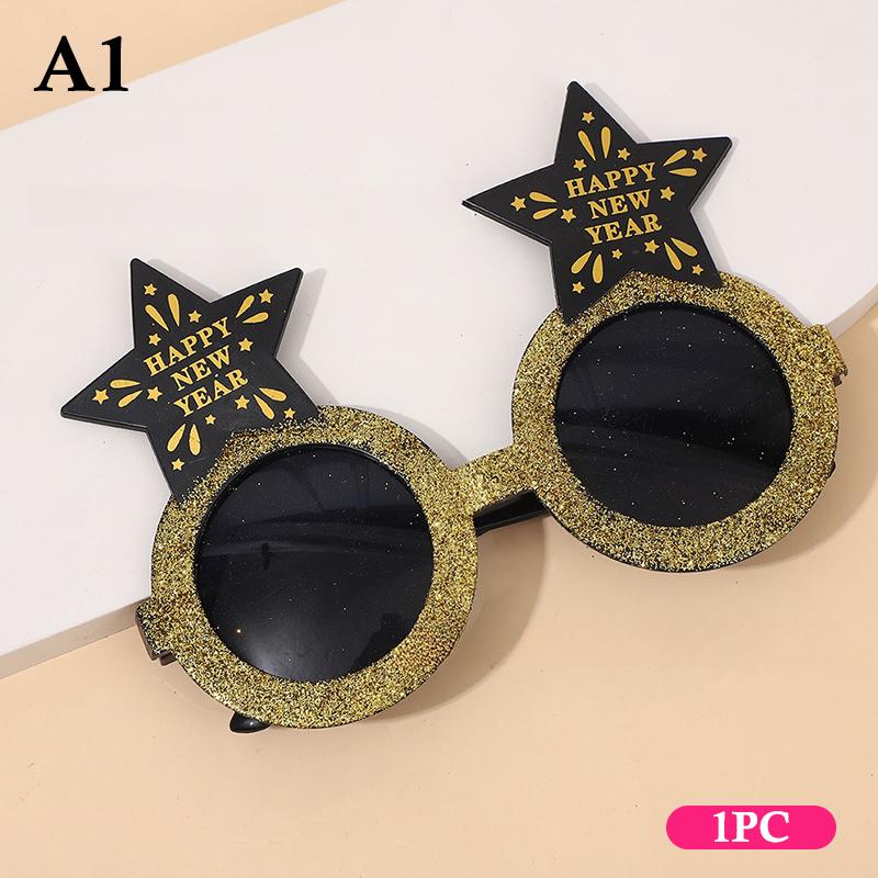 2026  Year Glasses Funny Glasses Eve Party Decoration Po Booth Prop Pc Sunglasses Christmas Supplies 1/3/4Pcs