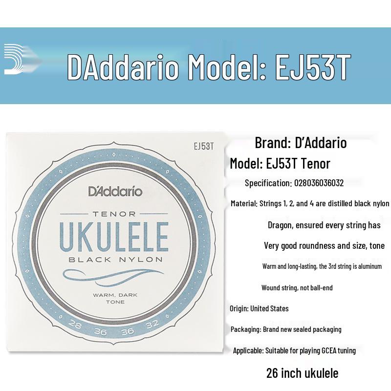 D Addario EJ Series Titanium Ukulele Nylon String Set