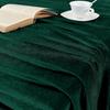 Christmas Green Velvet Tablecloth, 60 x 102 Inch Rectangle Table Cover, Green Table Cloth Smooth Luxury Tablecloth for Party