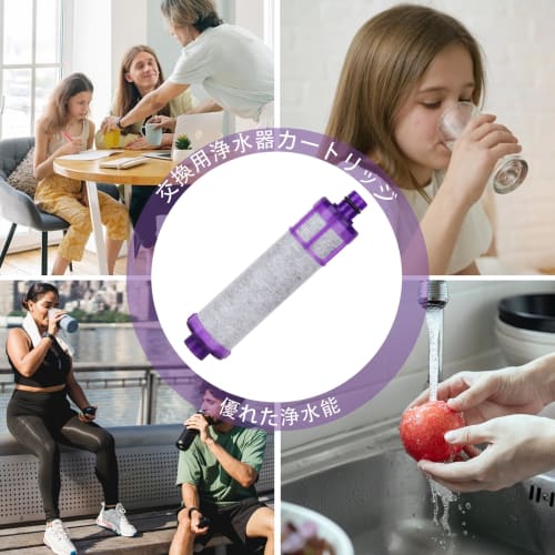 Replacement Cartridges for JF-22 Water Filters (JF-22-F and JF-22-T), All-in-One Faucet, 15+2 Substances, High Chlorine Removal, High-Performance, Com