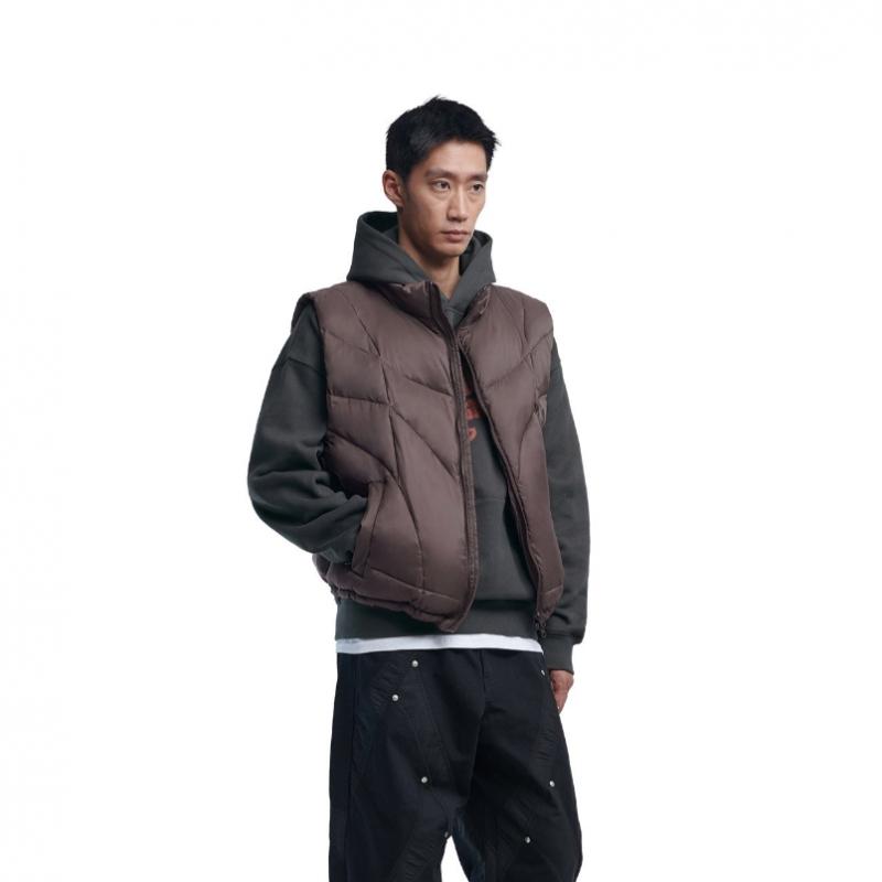 NOMANUAL Duck Down Vest   Brown Parabola