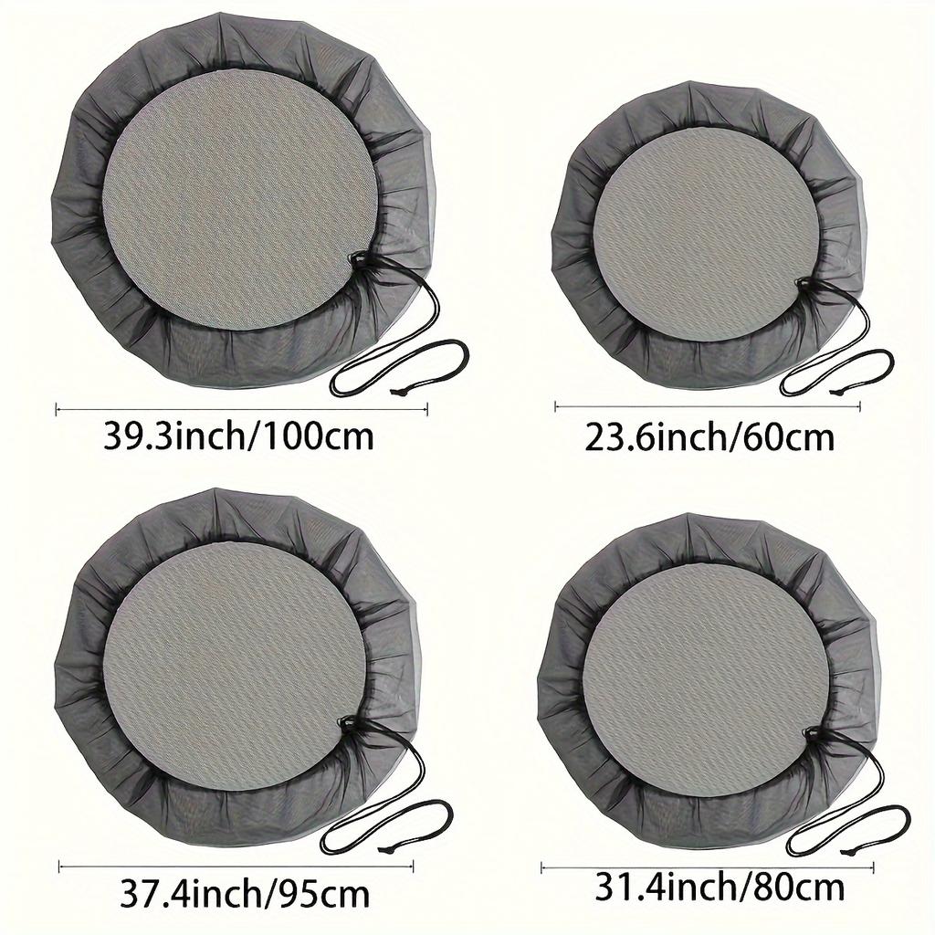 With Drawcord Gardening Tools Catchment Net Filter Screen Protective Cover Rain Barrel Cover