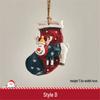Small Snowman and Santa Claus Christmas Tree Hanging Ornaments for Home Decor