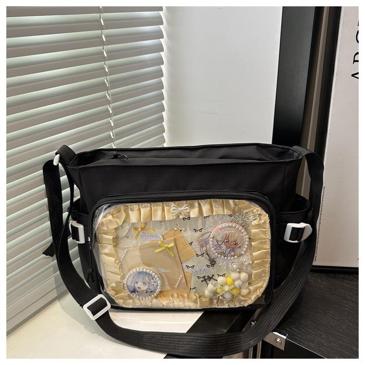 

Campus high value pain bag messenger bag ins shoulder bag backpack foreign style college Internet celebrity 2025 new Korean version ins