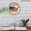 2D Flat, 1pc Round Aluminum America 250th Anniversary Sign - Freedom 250 Round Wall Decor with Flag & Fireworks Design, 1776-2026 Independence Day