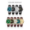 POEDAGAR Luxury Business Male Clock Date Week Waterproof Luminous Gold Wristwatch Casual Fashion Quartz Watches Reloj