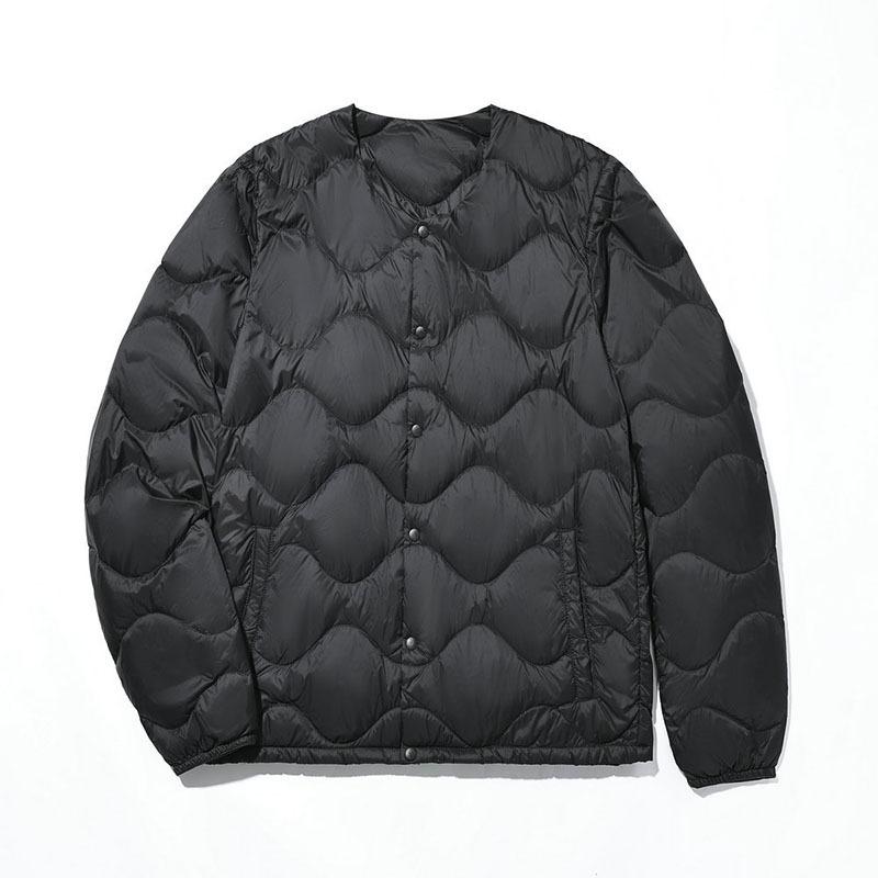 

White duck down 2025 new men s down jacket light portable down liner warm inside with winter coat tide XXXL чорний