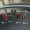 Satan's Child Butterfly Flower Titanium Tongue Stud - Sweet & Cool Design for Hot Girls