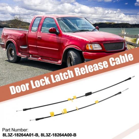 

2pcs Rear Upper LH RH Door Latch Release Cable for Ford F150 04-08 8L3Z18264A00B