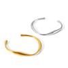 Fashionable Versatile Geometric Irregular Titanium Steel Bangle for Women, Instagram Style