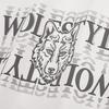 SEPTWOLVES Men's Casual Wolf Head Print Short Sleeve T-shirt