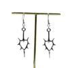 Trendy Hollow Thorn Heart Earrings: Unique Couple Style Clip-Ons for Men and Women