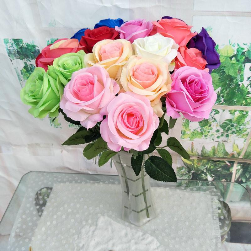 Realistic Roses Faux For Wedding Bouquets Home Styling Photography Accessories