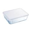 Boîte À Repas Rectangulaire Avec Couvercle Pyrex Cook & Freeze 22,5 X 17,5 X 6,5 Cm 1,5 L Transparent Silicone Verre (6 Unités)