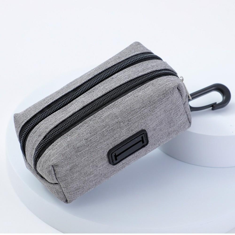 Double Zipper Pet Waste Bag Dispenser Cleaning Tools Pet Treat Bags Pet Waste Bags Carrier  Outdoor