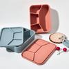 Fresh-keeping Food Storage Container 4 Grids Picnic Fresh Box Easy-to-Clean Snack Box  Camping