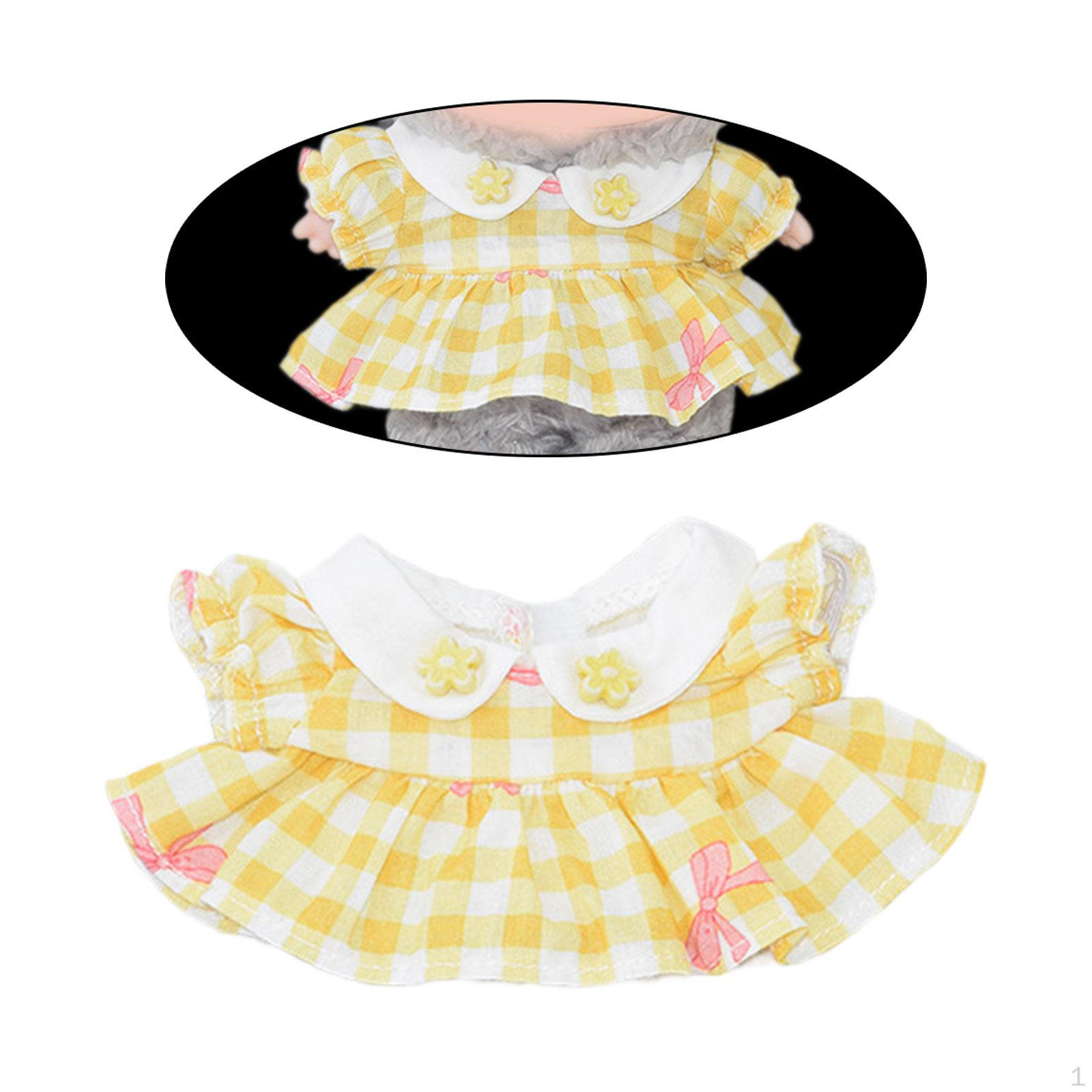 

Кукольное платье 17 см, одежда для девочек, модные аксессуары Yellow