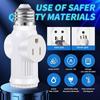 L5-15R US to E27 E26 Light Bulb Socket With Pull Chain Switch AE26/E27 Lamp Base Prong Light Socket To Plug Adapter