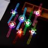 Spinning Top Luminous Adjustable Portable Ring Wrist Band Fidget Spinner Toy Bracelet for Children