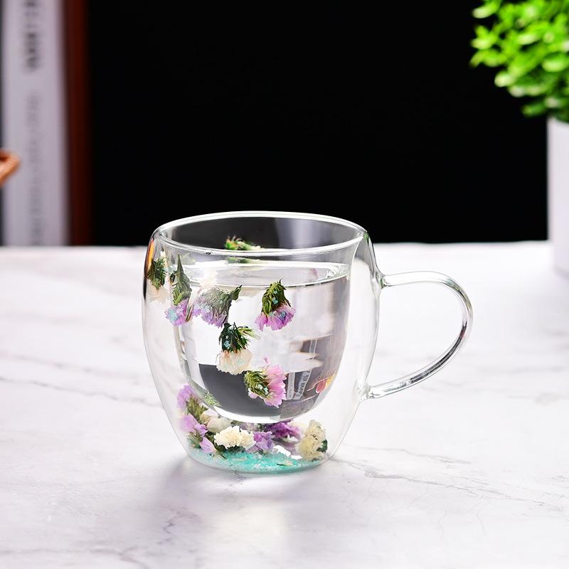 Wasserbecher aus hochborosilikathaltigem Glas, Haushalt, verdickt, hochtemperaturbeständig, großes Fassungsvermögen, transparenter Glasbecher, hoher Wert