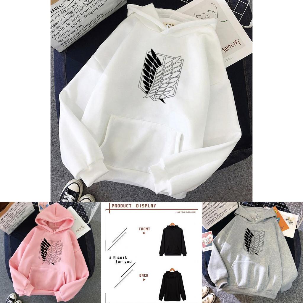 Attack On Titan Corps Mikasa Eren Hoodie Top Sweatshirt For Cozy Comfort And Fashionable Style