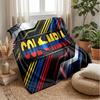 Colombia Football Printed Flannel Blanket Skin Friendly Warm Decorative Throw for Indoor Couch Bed Daily Use