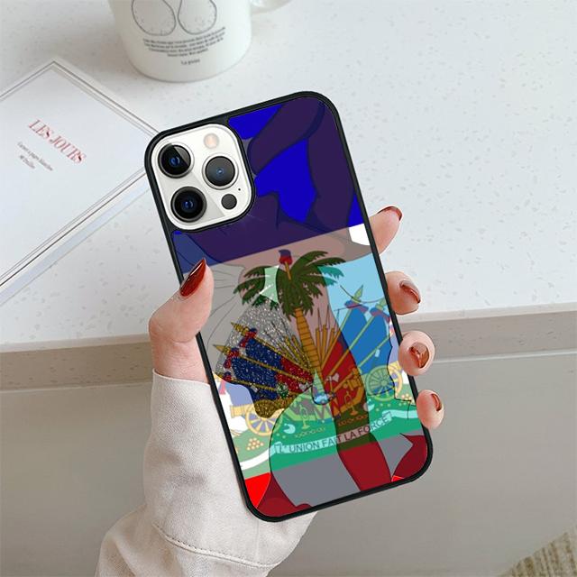 Haiti Haitian Flag Phone Case For iPhone 17 Air 14 15 16 13 12 Cover For Apple 14 15 16 Pro Max Plus Coque