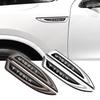 3D Car Metal Wing Right Left Side Badge Fender Emblem Car Sticker For Model 3 Model S X Model Y Roadster SpaceX Cybertruck
