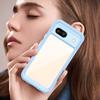 For Google Pixel 8a Back Cover WANLONFENG XC Series TPU Acrylic Phone Case with Tempered Glass Film