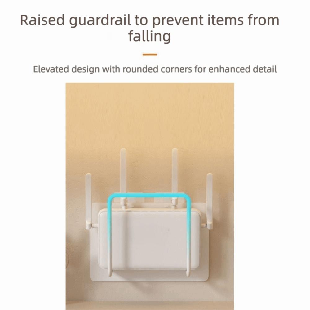 No-Drill Router Shelf Wall Mount Holder Router Storage Box Router Storage Rack  Living Room