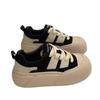Fluffy Women's Shoes Show Feet Small Platform Bread Shoes Women 2025 New Spring and Autumn Versatile Chic Internet Celebrity Casual Board Shoes Tide
