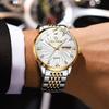 BINBOND Quartz Watches for Men Luxury Luminous Waterproof Precise Auto Date Week Display Men's Watch Casual Sturdy Reloj