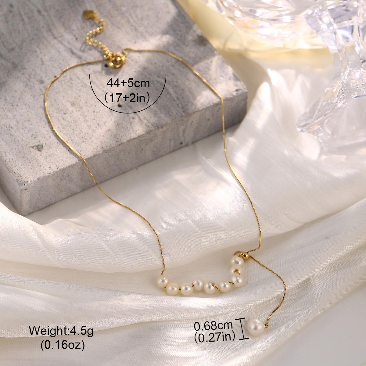 

Fashion pearl necklace premium collarbone chain new summer light luxury women s design temperament versatile jewelry tide
