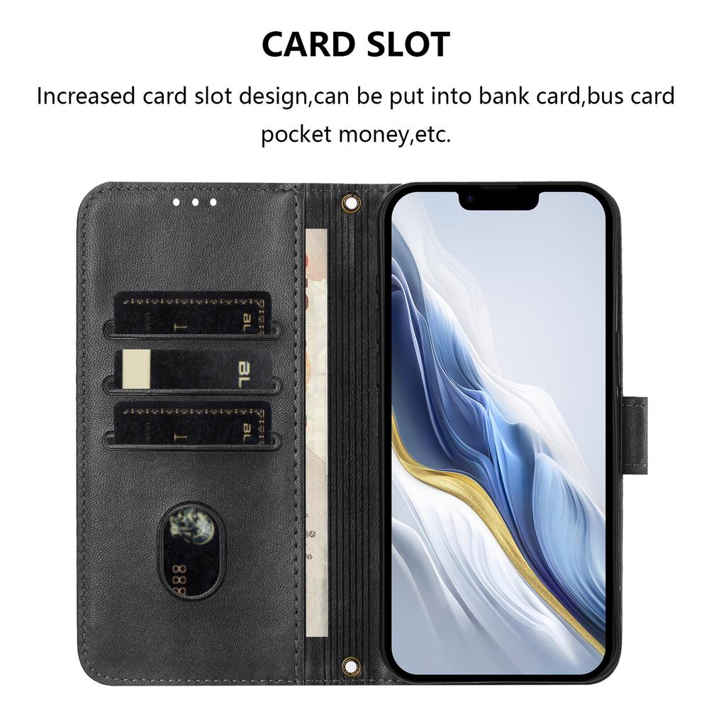 For Motorola Edge 60 5G/60 Fusion 5G Cases Wallet Stand Retro Texture Leather Phone Cover with Lanyard