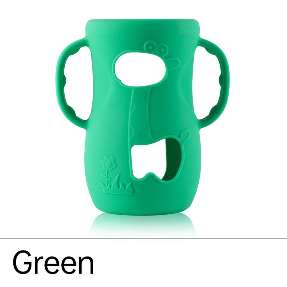 with Handles Baby Bottle Cover Anti Break Baby Bottle Holder Portable Silicone Sleeves  Nursing