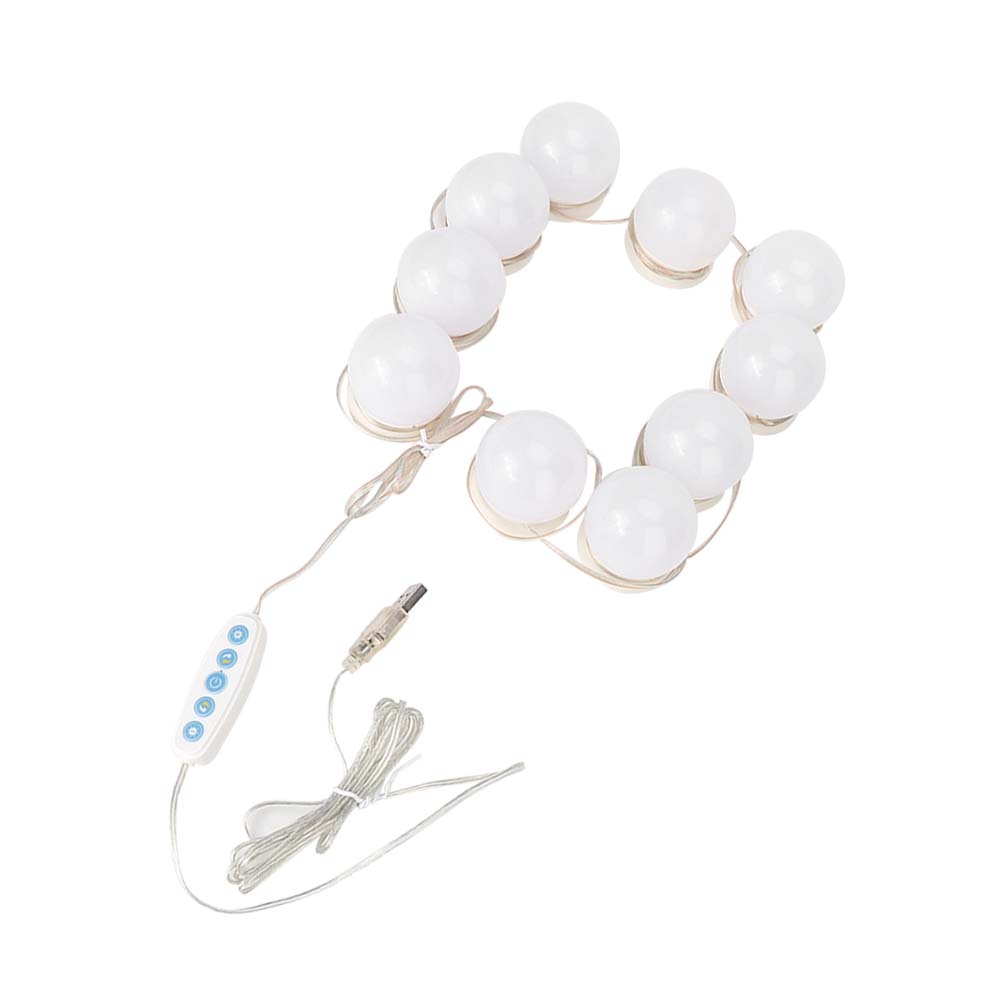 10Pcs USB LED 5 Color Temperature Light Bulb for Makeup Beauty Tabletop Vanity Mirror