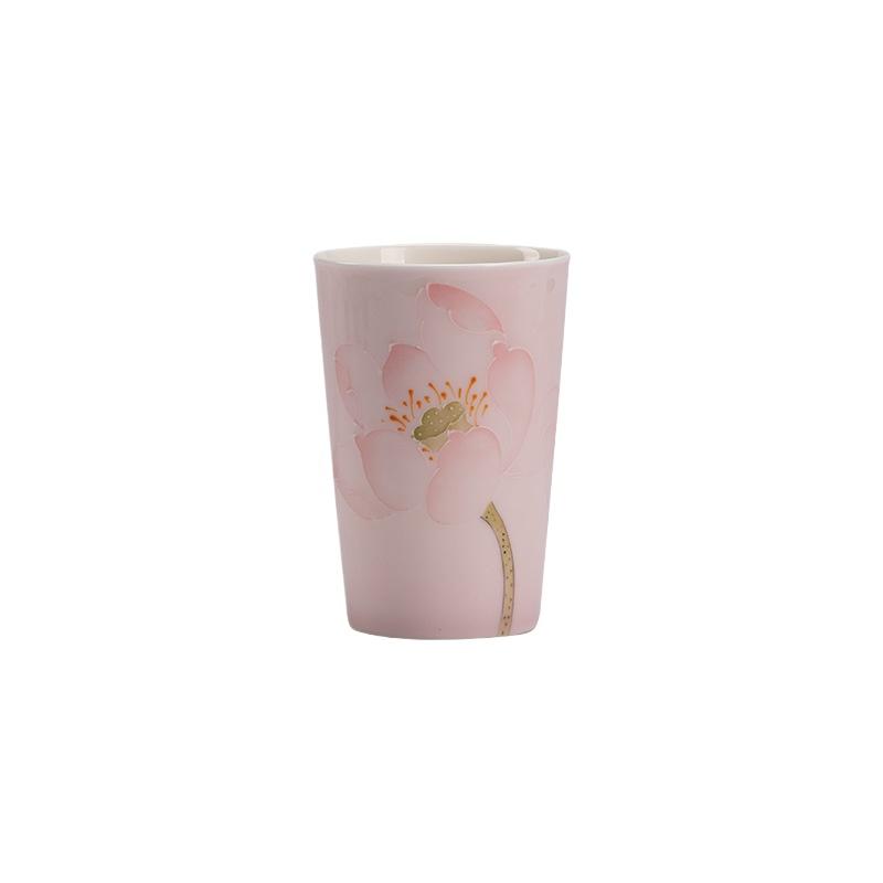 Twelve Flowers Teacup Set Handmade Ceramic Small Coke Cup Simple Modern Tea Drinking Master Cup Chinese Tea Room