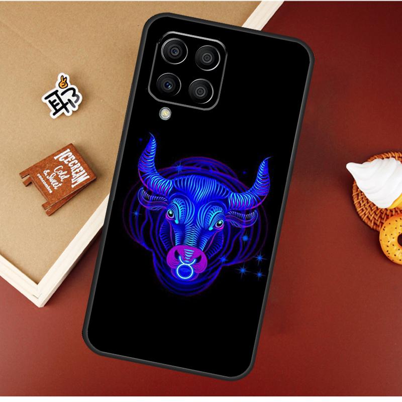 Neon Zodiac Signs Case For Samsung Galaxy M16 M36 M56 M06 M52 M32 M12 M54 M34 M14 M35 M55 M15 M11 M31 M13 M53