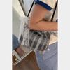 Summer Small Bucket Bag for Women New High-end and Versatile Shoulder Bag Fashionable Plaid Shoulder Bag Tote Bag